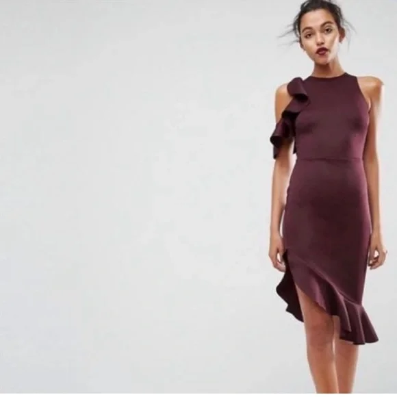 asos burgundy bridesmaid dress The Hechter Dress | ASOS | Burgundy